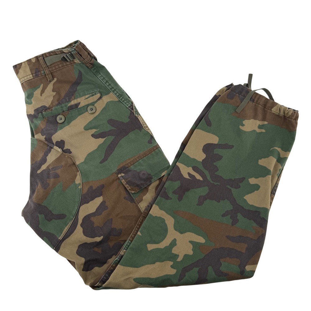 Rothco Cargo Pants Mens S Regular Green Woodland Camo BDU Military Tactical Army